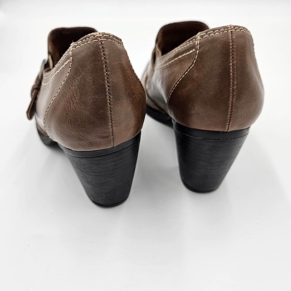 Natural Soul by Naturalizer Brown Carlo Oxford Faux Leather Bootie Size 6.5 - Picture 10 of 14